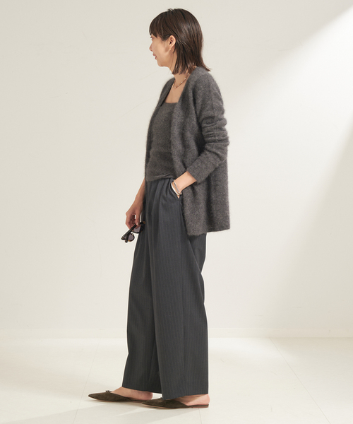 plage（プラージュ）の「Light Fur Midi カーディガン（カーディガン/ボレロ・レディース・チャコールグレー/ベージュ・FREE）」の20枚目の写真