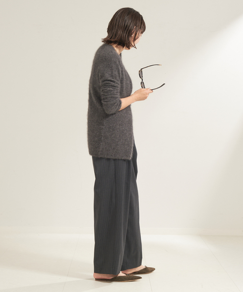 plage（プラージュ）の「Light Fur Midi カーディガン（カーディガン/ボレロ・レディース・チャコールグレー/ベージュ・FREE）」の21枚目の写真