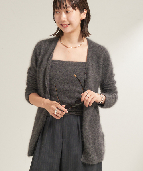 Light Fur Midi カーディガンとLight Fur ビスチェセット Light Fur Midi カーディガンとLight Fur ビスチェセット Light
