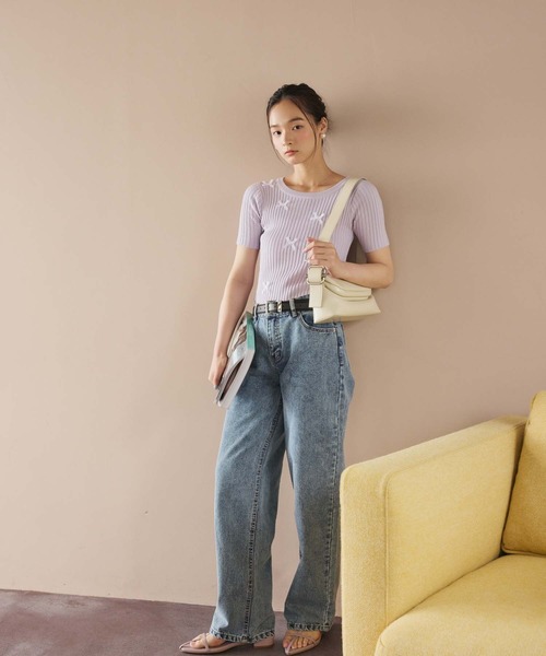 Edit Sheen(エディットシーン)の「ローライズデニムパンツ(デニムパンツ・レディース・ブルー/グレー・M)」の7枚目の写真