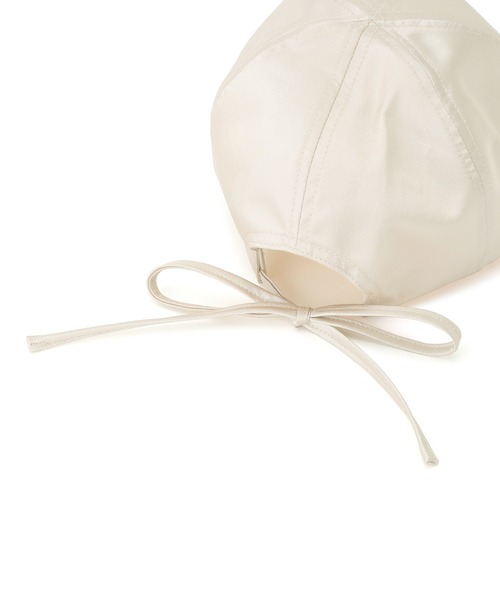 ROPE' PICNIC(ロペピクニック)の「バックリボンサテンキャップ(キャップ・レディース・シルバー/ブラック/キナリ・FREE)」の8枚目の写真