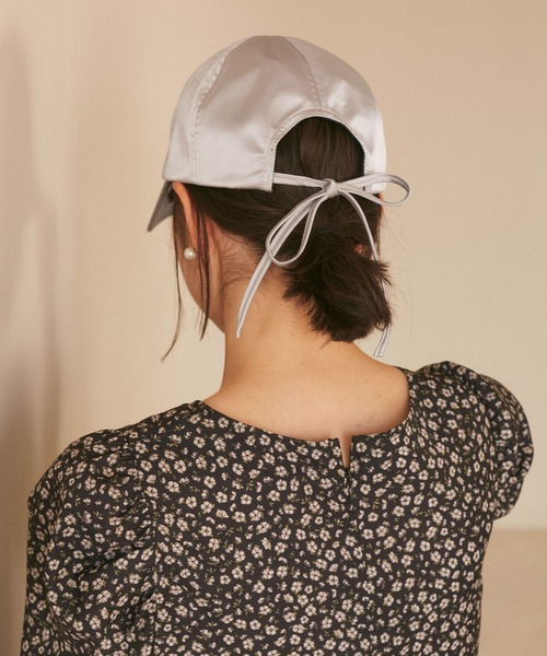 pium ピウム バックリボンサテンキャップ バックリボンサテンキャップ – pium