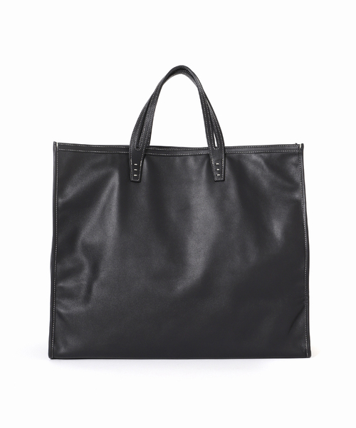 A VACATION/ア ヴァケーション】TANK LEATHER BLACK：トートバッグ