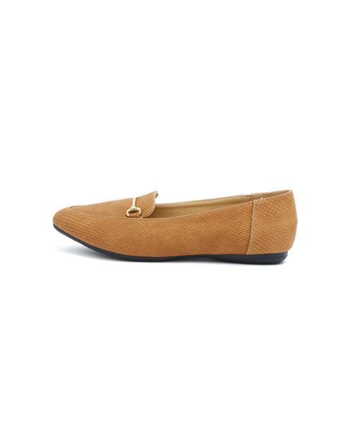 NATURAL BEAUTY BASIC(ナチュラルビューティーベーシック)の「【andGIRL 12月号掲載】【JJ 12月号掲載】メタルプレートフラットシューズ(バレエシューズ・レディース・ネイビー/ブラック/ベージュ系その他・LARGE/SMALL/MEDIUM)」の6枚目の写真