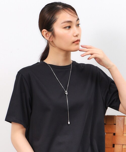 OPAQUE.CLIP（オペークドットクリップ）の「Y字リングスライドネックレス（ネックレス・レディース・ゴールド/シルバー・00）」の3枚目の写真