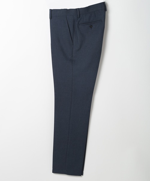 MEN'S BIGI（メンズビギ）の「ウール調メランジシャークパンツ（スラックス・メンズ・ブルー/グレー/チャコールグレー/ブラウン・01/04/03/02）」の4枚目の写真