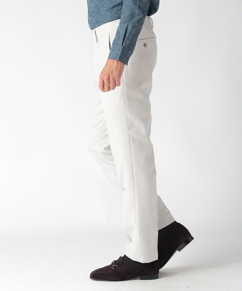 MEN'S BIGI（メンズビギ）の「ウール調メランジシャークパンツ（スラックス・メンズ・ブルー/グレー/チャコールグレー/ブラウン・01/04/03/02）」の7枚目の写真
