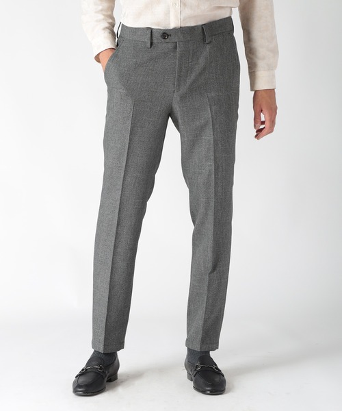 MEN'S BIGI（メンズビギ）の「ウール調メランジシャークパンツ（スラックス・メンズ・ブルー/グレー/チャコールグレー/ブラウン・01/04/03/02）」の16枚目の写真