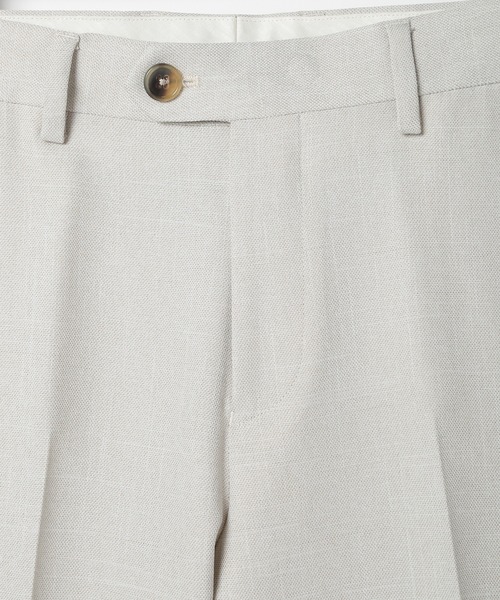 MEN'S BIGI（メンズビギ）の「ウール調メランジシャークパンツ（スラックス・メンズ・ブルー/グレー/チャコールグレー/ブラウン・01/04/03/02）」の18枚目の写真