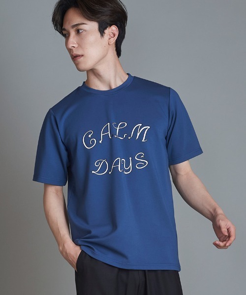 mt9202-CALMDAYSﾌﾟﾘﾝﾄC-N-T Tシャツ（Tシャツ/カットソー）｜NO ID.（ノーアイディ）
