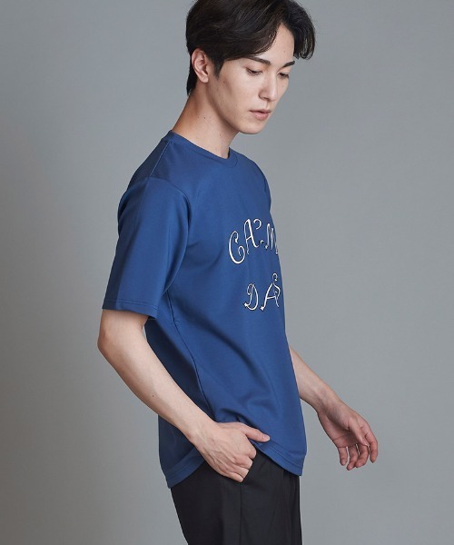 mt9202-CALMDAYSﾌﾟﾘﾝﾄC-N-T Tシャツ（Tシャツ/カットソー）｜NO ID.（ノーアイディ）