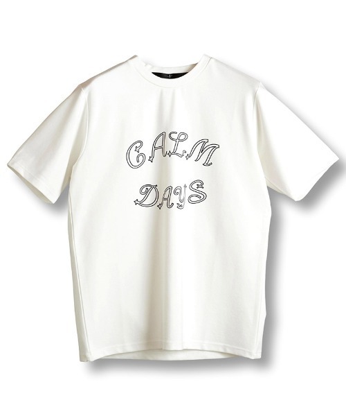 mt9202-CALMDAYSﾌﾟﾘﾝﾄC-N-T Tシャツ（Tシャツ/カットソー）｜NO ID.（ノーアイディ）