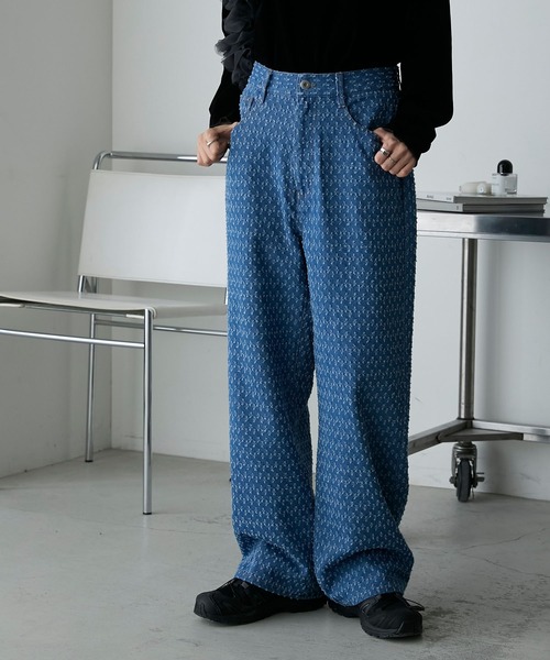 【FENDI】デニム風 ジャカード スライド 0597018-1.jpg