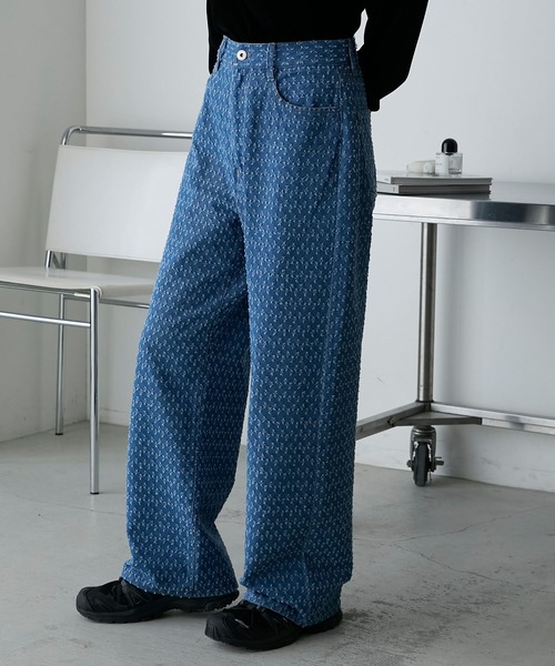 極美品 ステューシー デニムカーゴパンツ ロゴプリント サイドアジャスター retock's】ロゴ刺繍ワイドデニムカーゴパンツ MONO-MART│MONO