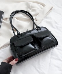 NO WAY（ノーウェイ）の「/Lilamusant(リラミュゾン)/アウトポケットレトロボウリングバッグ（ハンドバッグ）」