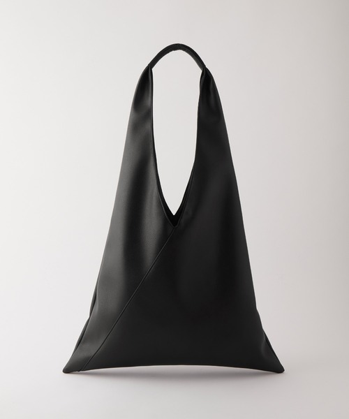 MONO-MART(モノマート)の「【2024AW】-dimensional design-トライアングルトートバッグ(トートバッグ・メンズ・ブラック・FREE)」の2枚目の写真