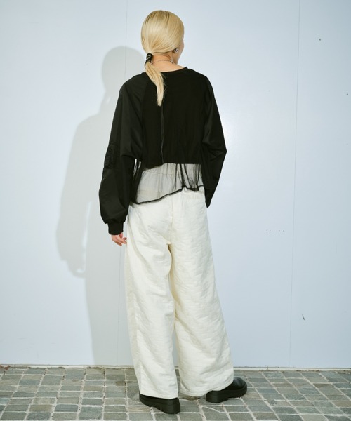 AIC.（エーアイシー）の「ジオメトリックキルトタックパンツ（その他