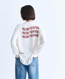 SURF OASIS/ロキシーバックプリント長袖ロンT