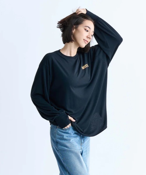 ROXY（ロキシー）の「SURF OASIS/ロキシーバックプリント長袖ロンT（Tシャツ/カットソー・レディース・ブラック/ホワイト/オレンジ/ブラック系その他・MEDIUM/LARGE/SMALL）」の13枚目の写真