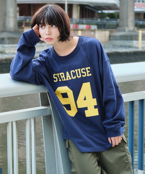 WEGO（ウィゴー）の「WEGO/ナンバリングフットボールBIGロン T（T