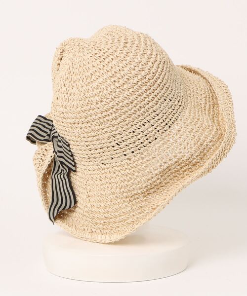 PLAYBOY（プレイボーイ）の「【完売】【Radellia】 リボンペーパークロッシェ（ハット・レディース・アイボリー/ホワイト/ベージュ・FREE）」の12枚目の写真