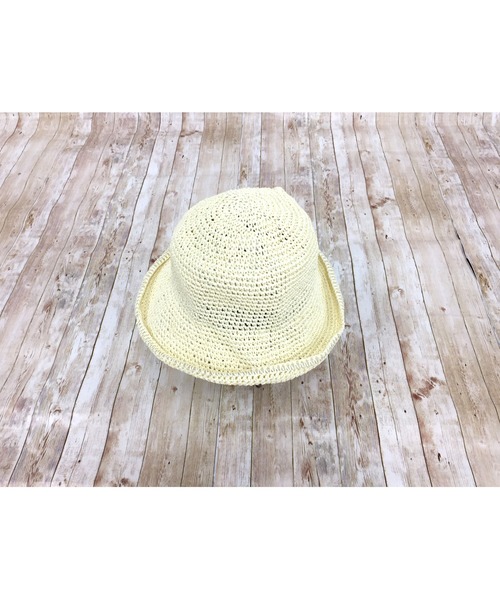 PLAYBOY（プレイボーイ）の「【完売】【Radellia】 リボンペーパークロッシェ（ハット・レディース・アイボリー/ホワイト/ベージュ・FREE）」の4枚目の写真