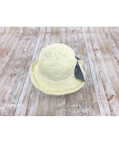 PLAYBOY（プレイボーイ）の「【完売】【Radellia】 リボンペーパークロッシェ（ハット・レディース・アイボリー/ホワイト/ベージュ・FREE）」の5枚目の写真