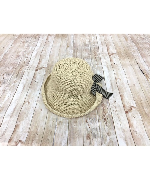 PLAYBOY（プレイボーイ）の「【完売】【Radellia】 リボンペーパークロッシェ（ハット・レディース・アイボリー/ホワイト/ベージュ・FREE）」の7枚目の写真