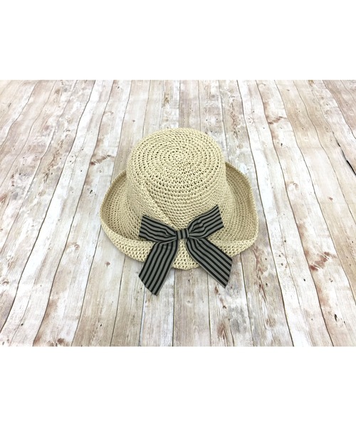 PLAYBOY（プレイボーイ）の「【完売】【Radellia】 リボンペーパークロッシェ（ハット・レディース・アイボリー/ホワイト/ベージュ・FREE）」の8枚目の写真