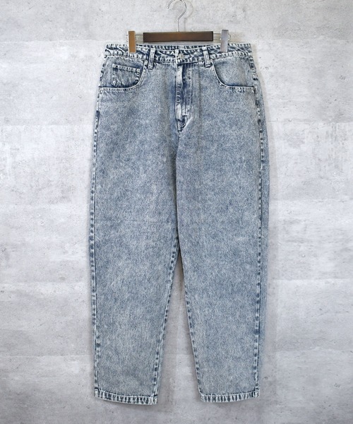 Anytime Songs（エニータイムソングス）の「vintage like loose fit tapered denim pants/ヴィンテージ ライク ルーズフィット テーパード デニムパンツ（デニムパンツ・メンズ・ブラック系その他/ケミカルウォッシュ/ブラック・M/L/XL）」の3枚目の写真