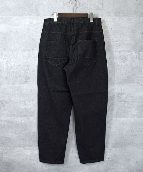 Anytime Songs（エニータイムソングス）の「vintage like loose fit tapered denim pants/ヴィンテージ ライク ルーズフィット テーパード デニムパンツ（デニムパンツ・メンズ・ブラック系その他/ケミカルウォッシュ/ブラック・M/L/XL）」の5枚目の写真