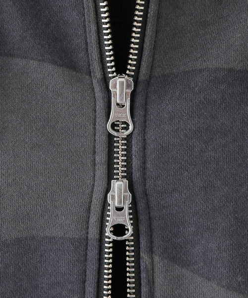 セール】【Dime/ダイム】 CLASSIC CHECKMATE ZIP-HOODIE：裏起毛
