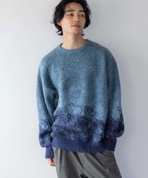 LOWRYS FARM | アブストラクトジャガードニット 132883(ニット/セーター)