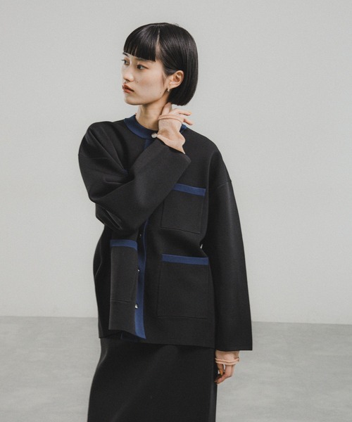 O0u（オーゼロユー）の「【figurey knit】4ポケットカーディガン