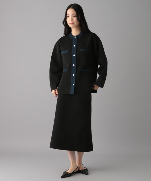 O0u（オーゼロユー）の「【figurey knit】4ポケットカーディガン 139804（カーディガン/ボレロ・レディース・ベージュ/ブラック/ネイビー・FREE）」の12枚目の写真