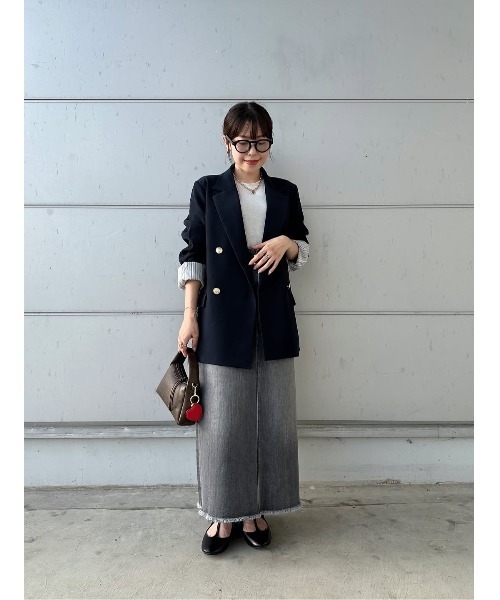 R'IAM PLAGE 金ボタン テーラード ジャケット ウール コットン R'IAM PLAGE 金ボタン テーラード ジャケット ウール コットン R'IAM