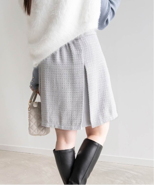RANDA(ランダ)の「微ラメツイードミニスカショーパン(その他パンツ・レディース・アイボリー/ブラック/ブルー・0/1)」の12枚目の写真