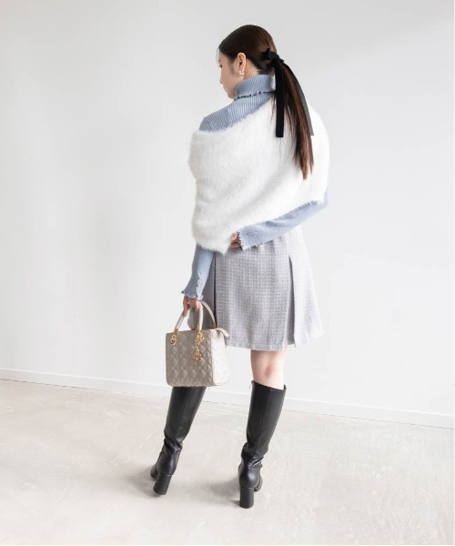 RANDA(ランダ)の「微ラメツイードミニスカショーパン(その他パンツ・レディース・アイボリー/ブラック/ブルー・0/1)」の15枚目の写真