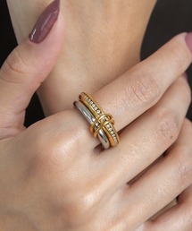 abaskdesign（アバスクデザイン）の「金属アレルギー対応 コネクテッドステンレスリング（リング）」