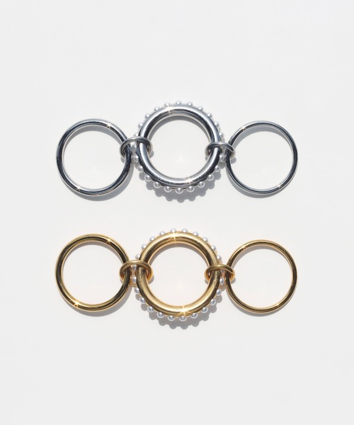 abaskdesign（アバスクデザイン）の「金属アレルギー対応 コネクテッドステンレスリング（リング・レディース・シルバー/ゴールド/マルチ/シルバー系その他/ゴールド系その他/シルバー系その他2/シルバー系その他3/A/B/クリア・11号/13号/16号/18号）」の20枚目の写真