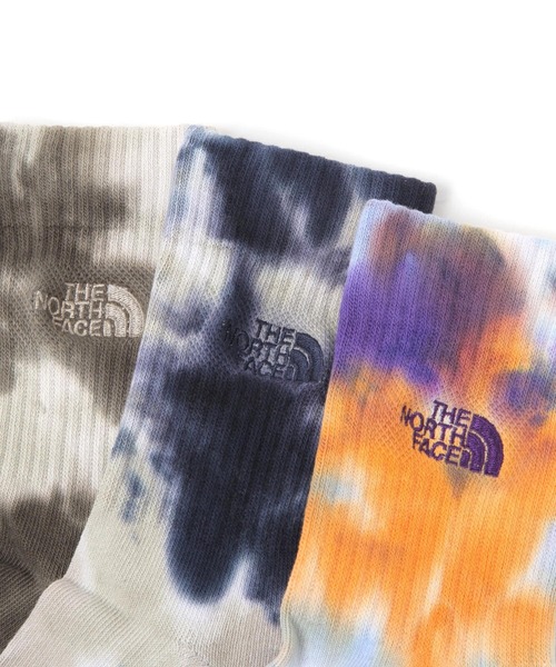 THE NORTH FACE(ザノースフェイス)の「【HEREIAM】THE NORTH FACE/Tie Dye CrewSox(ソックス/靴下・レディース・ネイビー/モカ/パープル・MEDIUM/SMALL)」の8枚目の写真