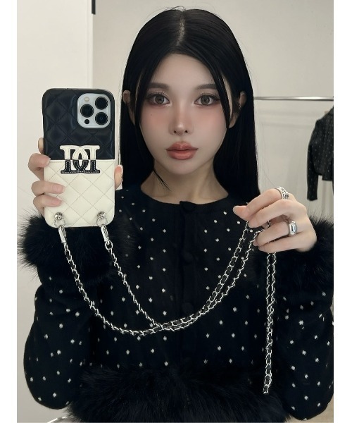 新品未開封 ダーリッチ DDリボンiPhoneケース 13-14 サックス ダーリッチiPhoneケース 14 新品未開封 ダーリッチ DDリボン