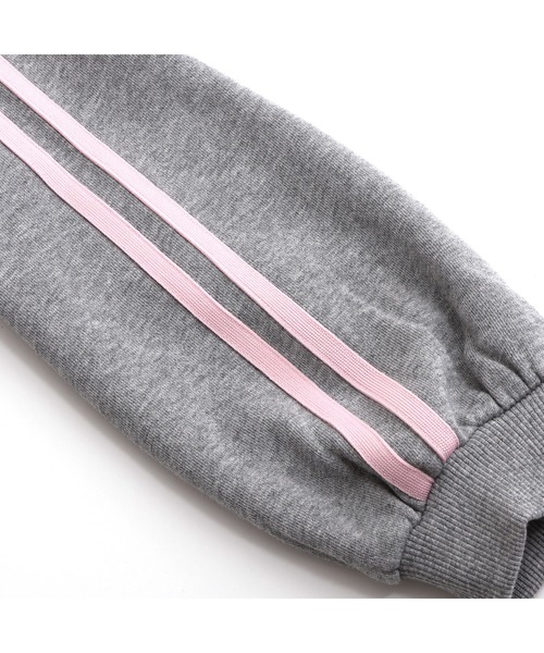 JENNI love（ジェニィラブ）の「【コットン100％】ダブルラインハーフZIPワンピ（ワンピース・キッズ・グレー/ブラック・130cm/140cm/150cm/160cm）」の17枚目の写真