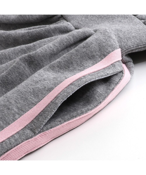JENNI love（ジェニィラブ）の「【コットン100％】ダブルラインハーフZIPワンピ（ワンピース・キッズ・グレー/ブラック・130cm/140cm/150cm/160cm）」の20枚目の写真