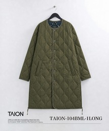 【TAION(タイオン)】〈ユニセックス〉ミリタリー クルーネック ダウンコート