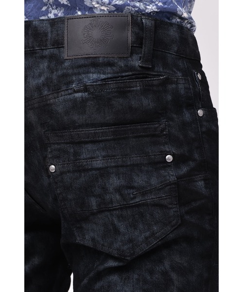 TORNADO MART（トルネードマート）の「TORNADO MART∴レオパードクリアフォイルスキニーデニム（デニムパンツ・メンズ・ネイビー・L/M/S/LL）」の17枚目の写真