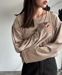 ベロアレイヤードトップス【ZOZOTOWN限定アイテム】