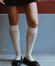 SWEDISH STOCKING | Ina Pointelle Knee-Highs Ivory(ソックス/靴下)