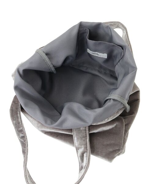 earth music&ecology（アースミュージックアンドエコロジー）の「ベロアトートバッグ（トートバッグ・レディース・グレー/ピンク/アイボリー・FREE）」の21枚目の写真