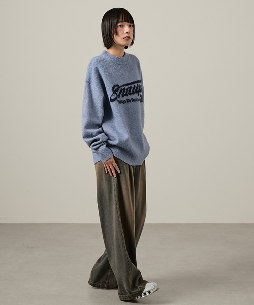 Snap club】モヘアライクグラフィックニット（ニット/セーター）｜Snap